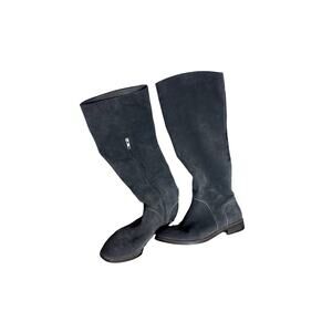 Boots Daley Gracen Gray TALL Suede Equestrian Boots Sz 8